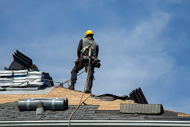 Professional Gutter Installation technician working in Factoryville, PA